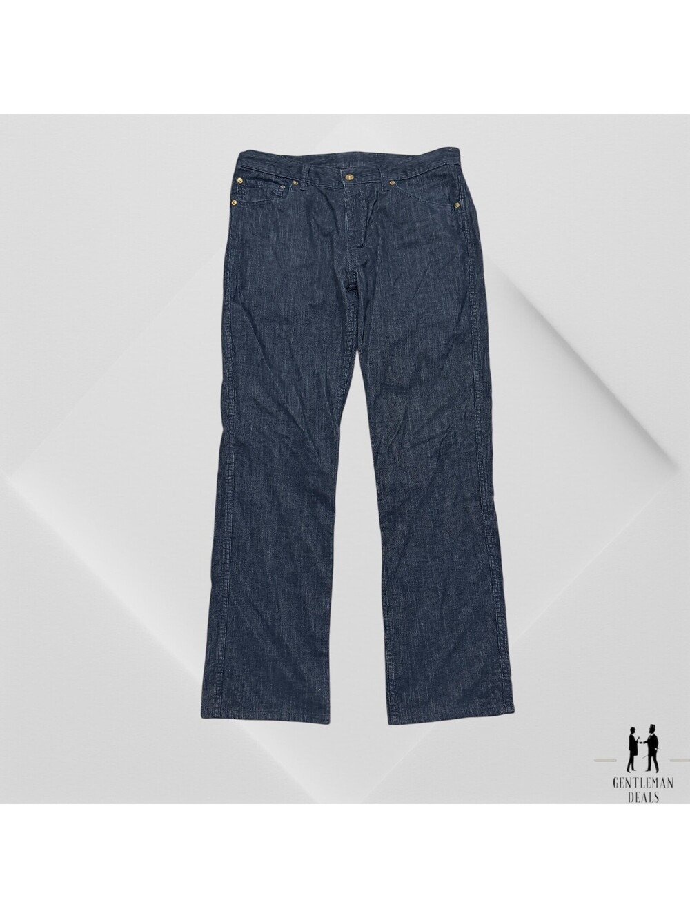visvim cubism Mens pants Made in Japan Corduroy Navy Blue 2 JP 32 w x 30 i